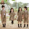 Kläder sätter barn skol uniform skjortor kappklänning shorts krage kostym barn baby flicka pojke koreansk bomull tonåring japansk kläddräkt 230612