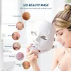 Dispositivi per la cura del viso Foreverlily Minimalism 7 colori LED Mask Pon Therapy Rimozione delle rughe anti-acne Ringiovanimento della pelle Strumenti per la cura della pelle del viso 230612