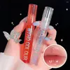 Brillant à lèvres 1Pc miroir eau glaçure verre Transparent huile longue durée liquide rouge à lèvres Sexy teinte cosmétique Maquillage