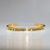 Bracelet Gravé Puissant Motivationnel Om Bracelets Namaste Lotus Spirituel