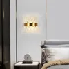 Vägglampa modern minimalistisk led ljus lyx kristall sovrum sovrum el gång trappa veranda vardagsrum inomhusbelysning