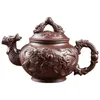 Teaware Yixing Clay Zisha Teapot Stor handgjorda Dragon TEAPOT Single Pot Ceramic Hushåll Kungfu Tea Set Tea Cup Set