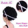 Chignons 10inch afro puff syntetiskt hår bulle chignon hår stycke för kvinnor dragkärlek hästsvans kinky lockigt uppdateringsklipp hårförlängningar 230613