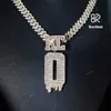 Personalizado passe diamante tester vvs moissanite congelado 10k 14k 18k quilates ouro real borboleta ornamento pingente para presente jóias