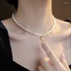 Choker 2023 Star Opal Pearl Necklace for Women Classic Elegant Wedding Party Collares Birthday Christmas Presents