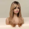 Lace Wigs Blonde Wigs For White Women Long Layered Wig With Dark Roots Hair Replacement Z0613