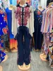 Ethnic Clothing Summer In African Matching Set for Women Elegant Lady Evening Party Wear Design Nigeria Femme 2 Piece Casual Outfits 230613