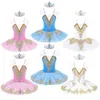 Roupa de dança branca com lantejoulas balé profissional tutu para crianças meninas vestido de balé chlid roupa de palco bailarina lago dos cisnes traje de performance de dança 230612