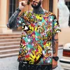 T-shirts pour hommes Funny Hip-hop Puzzle Chemise pour hommes imprimée en 3D T-shirt à col rond Lycra Polyester de haute qualité Tenue décontractée surdimensionnée S-5XL 230613