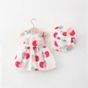 Girl Dresses 2PCS Summer Beach Toddler Baby Clothes Dot Pattern Korean Children Infant Princess Dress