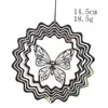 Garden Decorations Butterfly Hanging Decoration Wind Mirror Rotating Wind chimes Parts Farmhouse Garden Decor