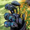 Inne produkty golfowe gradienty okulary przeciwsłoneczne Golf Iron Covers Iron Headovers kliny Okładki 4-9 ASPX 10PCS z czarnym kolorem 230612