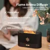 Appareils diffuseur d'arôme de flamme, humidificateur d'air, brumisateur ultrasonique, huile essentielle Led, effet 3d, lampe à feu