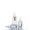 Clear Square Glass Droper Bottle Essential Oil Parfume Bottle 15 ml med vit/svart/guld/silverlock Kormw