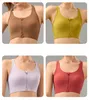 Lu Bra Women's Front Ground на молнии с одной кусочкой скрещивание с высокой силовой ударной фитнес -бюстго бревен