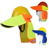 Outdoor Hats Hi-Vis Hard Hat Neck Sun Shade With Visor Yellow reflective Hard Hat Accessories Riding Sunshade 230613