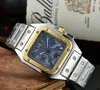 Zegarek męski Watch zegarki Mens Wysokiej jakości 44 mm Automatyczne kwarcowe mody klasyczny styl stali nierdzewnej Wodoodporne zegarki szafirowe
