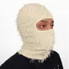 Mode gezichtsmaskers Neck Gaiter Balaclava Distressed Knit Full Face Ski Mask Shiesty Mask Camouflage Balaclava Fleece Fuzzy Balaclava Ski Balaclava 230612