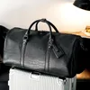 Duffel Bags 2023 Moda Erkekler Vintage Timsah Timsah Desen Deri Seyahat Çantaları Erkek Omuz Messenger Dizüstü