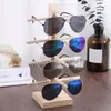 Badrumshyllor flera lager trä solglasögon display rack hyllglasögon visa stativ smycken hållare för par glasögon showcase wf 230613