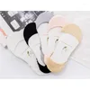 Femmes chaussettes 3/4 paires coton été mignon couleur bonbon bateau Invisible coupe basse cheville femme filles doublure chaussette Sox