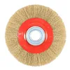 Sliper 1Pcs 8 Inch 200mm Steel Flat Wire Wheel Brush with 10pcs Adaptor Rings For Bench Grinder Polish CNIM Hot