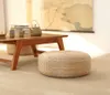 Kudde dekorativ kudde futon kudde golv yoga meditation pir runda teperemoni balkong pastoral tjock kant tatami mat sit 230613