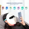 Face Care Devices Wireless 7 Color LED Mask Pon Therapy Skin Rejuvenation Brightening Anti-Wrinkle Ance Treatment Face Beatuy SPA Mask 230612