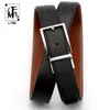 Belts Cowhide Leather Belt Men Designer High Quality Male Genuine Strap Pin Buckle For Jeans Cinturon Hombre