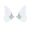 Arts And Crafts Tle Butterfly Ear Clip Female Womens Girls Ladies Ins Style Rhinestone Stud Bone Fantasy Earrings Fashion Jewelry Gi Otkqz