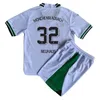 2023 24 Monchengladbach PLEA THURAM Kids Kit Soccer Jerseys LAINER ELVEDI NEUHAUS STINDL HOFMANN Home White Football Shirts Monchengladbach Short Child Uniforms