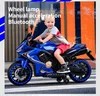 Brinquedo de motocicleta elétrica infantil MaxRenard para meninos de duas rodas com tração dupla pode sentar-se na bateria para carregar um carro de brinquedo grande para presente