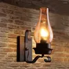 Настенная лампа -2x Винтажный деревенский в стекле и настроение Light Decorative для спальни (не содержит лампочек)