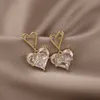 Femmes Bijoux Boucles D'oreilles Belle Rose Coeur Personnalité En Acier Inoxydable Charmant R230613