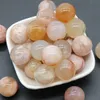 Natural Healing Crystal Nonporous Stone Beads 20MM Charm Gemstone Loose Beads for Jewelry Making Necklace Bracelet