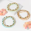 Strand Bohemia Natural Shell Bracelet Set For Women 3Pcs Fashion Jewelry Mother Of Pearl Stretch Bangles Men