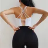 Yoga Outfit Vrouwen Sexy Back Bandjes Bh Gym Crop Tops Shirts Lange Mouwen Training Top Fitness Running Sport T-shirts