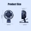 Fans Usb Mini Wind Power Handheld Clip Fan Convenient and Ultraquiet Fan High Quality Portable Student Cute Small Cooling Ventilador