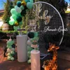 Décoration de fête grille métal mariage jardin arc cercle ballon cadre rond toile de fond support pour anniversaire anniversaire