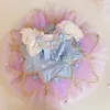 Dancewear Tutu di balletto professionale per bambini Ragazze Il lago dei cigni Balletto Abiti da ballo Pancake Tutu Ballerina Fata Pattinaggio di figura Vestito 230612