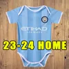 Детская одежда 23 24 Haaland Soccer Jerseys Joao Cancelo Mahrez de Bruyne Man Foden Gundogan 2023 2024