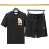 Summer Fashion Men and Womens Shorts Tracksuit Sets Short Sleeve 100% Cotton Gray T Shirt Shorts Print Male Set Men's Brand Clothing R6