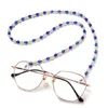 Ойки Цепи Винтажные очки из бисера имитация жемчужины Женские солнцезащитные очки для хрустящих шей
