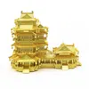 Mats Metal Ocean Ancient Chinese Architecture 3D Metal Puzzle Yuejiang Tower Diy Laser Cutting Assemble Model Jigsaw Toys for Adult 230613