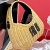 Bamboo Weaving Hobo Handbags Feminina Designer Wander Shoulder Bags Crossbody Summer Beach Straw Purse Lady Clutch Totes Mu Crochet Handbag