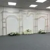 Decorazioni per feste Deco Diversi stili Cornici placcate in oro Matrimonio Fleur Artificielle Arch Mariage Event Backdrop Decor Stand