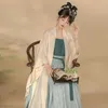 الملابس العرقية النساء الآسيويون الصينيون التقليديون هانفو الرقص الشعبي زي شرقي الأميرة الأميرة الرماية الزي