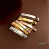 Pulseira de designer de 4 mm, pulseiras unissex para todas as ocasiões, ouro, prata, rosa, pulseiras de joias, pulseiras de designer para mulheres