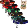 Colliers pour chiens Collier de chat de Noël Accessoires pour chats Articles pour animaux de compagnie Collier avec boucle de sécurité pour chaton