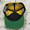 Designer nouveau 23ss Ball Caps Brodé Rayé Patch Jaune Rhude Casquette De Baseball Hommes Femmes En Plein Air Écran Solaire Brim chapeaux